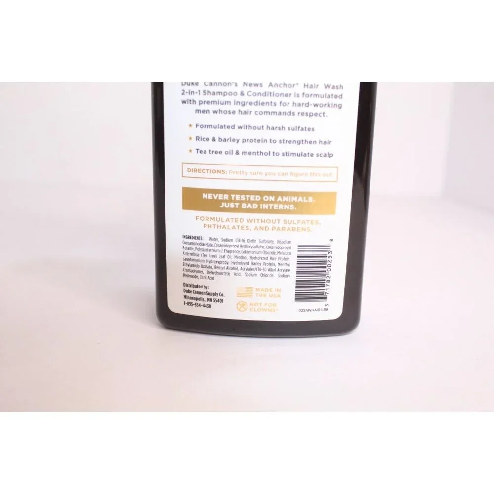 Duke Cannon Sawtooth Hair Wash 2 in 1 Shampoo &‎ Conditioner 14 fl oz. New